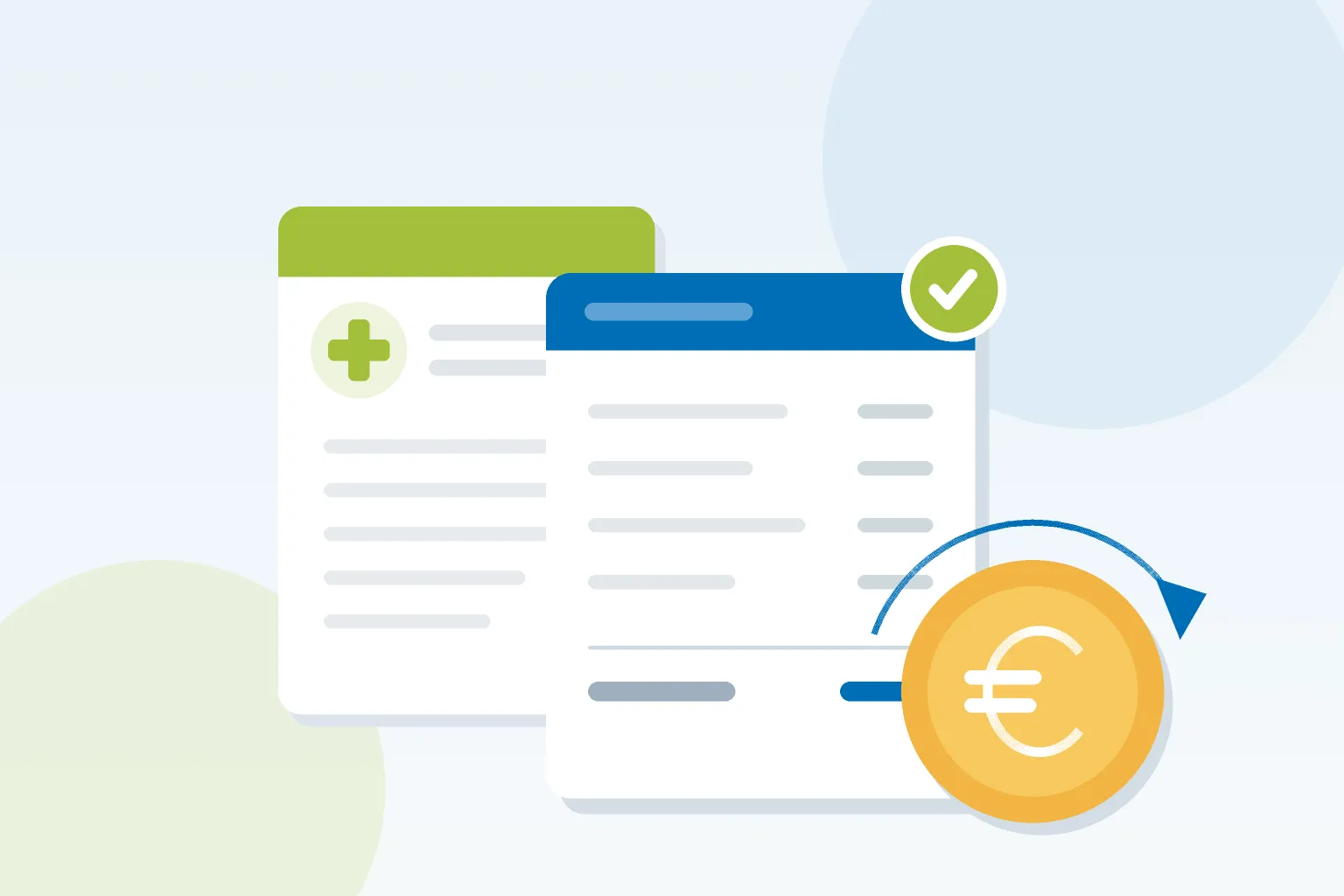 Illustration: ärztliche Verordnung, Honorarnote und Rückerstattung für Physiotherapie in Österreich